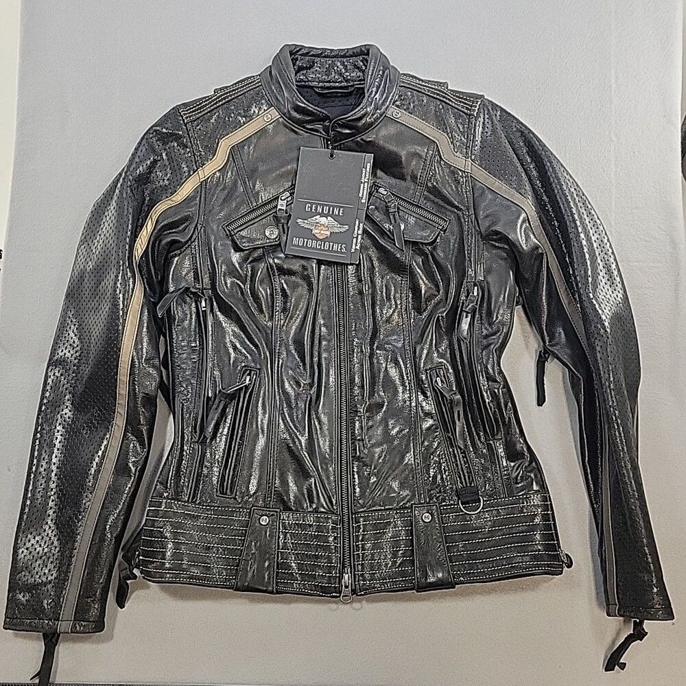 Harley-Davidson® Women's Hairpin Leather Jacket 98029-18VW SIZE XS